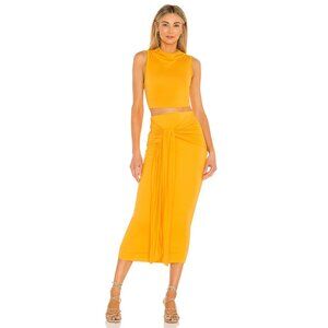Camila Coelho Pixie Skirt in Tangerine Orange - sz Small